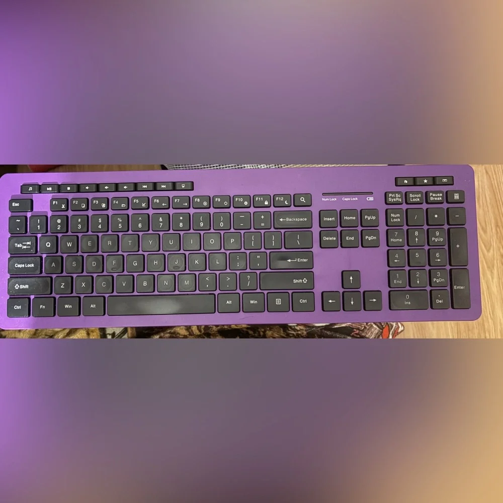 Purple and Black Keyboard